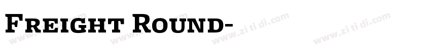 Freight Round字体转换